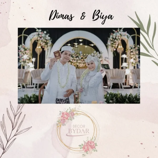 For The Wedding of Kak Biya @badriyahsnh_ & kak Dimas ❤❤Paket Wedding Diamond by- @decor.bydarS PAKET RESEPSI DIAMOND